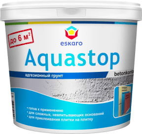 картинка ESCARO грунт Aquastop Contact д/невпит.поверхностей 1,5л от магазина Элемент