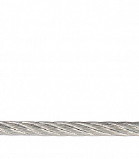 Трос стальной DIN 3055  3мм (белый цинк 25 м)