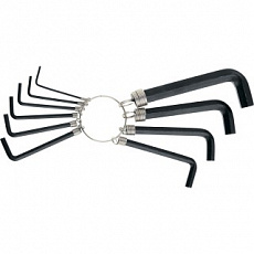 Набор ключей имбусовых HEX 1,5–10 мм на кольце (10 шт.), SPARTA