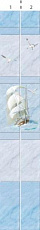 Панель ПВХ 250*2700*8мм Морские приключения узор (1 рисунок из 2 шт.) (12шт/уп)