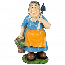 Фигура садовая "Бабка с тяпкой" H-65 см