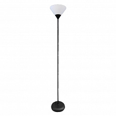 Торшер 1 лампа 1067 черный/белый плафон пластик 1x40W E27 h1650