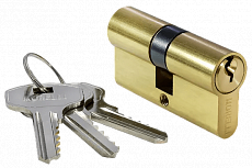 Цилиндр ключевой MORELLI 70C PG  ключ/ключ (золото)