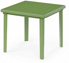 Стол квадратный 80*80*74 см зелёный/пластик М2596