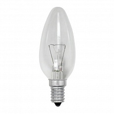 Лампа накаливания Свеча прозрачная 40 Вт-230 В-Е14 TDM