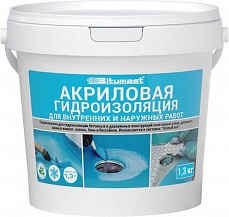 Bitumast гидроизоляция акриловая 1,3кг (12 шт/уп)