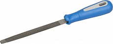 Напильник трёхгранный ЗУБР Профессионал для заточки ножовок, двухкомпонентная рукоятка, 150 мм