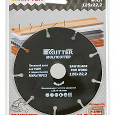 Диск пильный для УШМ 125 х 22,2 х 1,0 (дерево / пластик) Ritter MultiCutter
